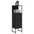 Armario de baño madera de ingeniería negro 33x33x120,5