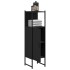 Armario de baño madera de ingeniería negro 33x33x120,5