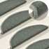 Alfombrilla escalera 30 uds verde oscuro 56x17x3