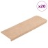 Alfombrilla autoadhesiva escalera 20 uds crema 65x21x4