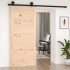 Puerta de granero madera maciza pino 90x1,8x204,5