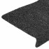 Alfombrilla autoadhesiva escalera 30 uds antracita 65x21x4