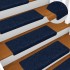 Alfombrilla autoadhesiva escalera 30 uds azul marino 65x21x4
