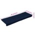 Alfombrilla autoadhesiva escalera 30 uds azul marino 65x21x4