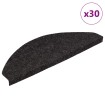 Alfombrilla autoadhesiva escalera 30uds antracita 65x22,5x3,5cm