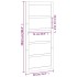 Puerta de granero madera maciza pino 90x1,8x204,5