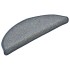 Alfombrilla escalera 30 uds gris claro and azul 56x17x3
