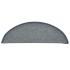 Alfombrilla escalera 30 uds gris claro and azul 56x17x3