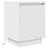 Mesillas de noche con luces LED 2 uds blanco 38x34x50