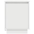 Mesillas de noche con luces LED 2 uds blanco 38x34x50