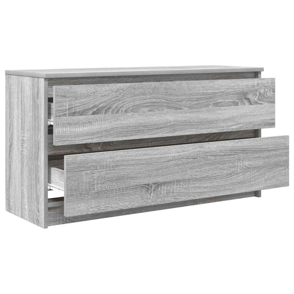 Mueble de TV madera contrachapada gris Sonoma 100x35x54