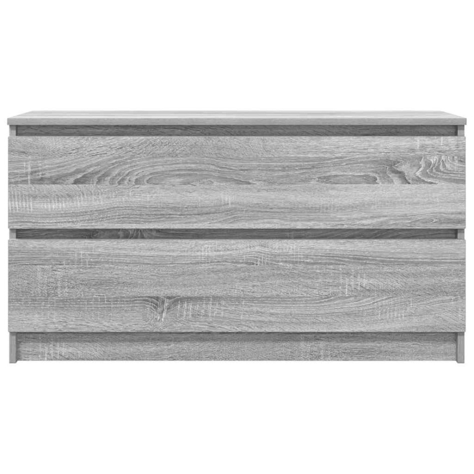 Mueble de TV madera contrachapada gris Sonoma 100x35x54
