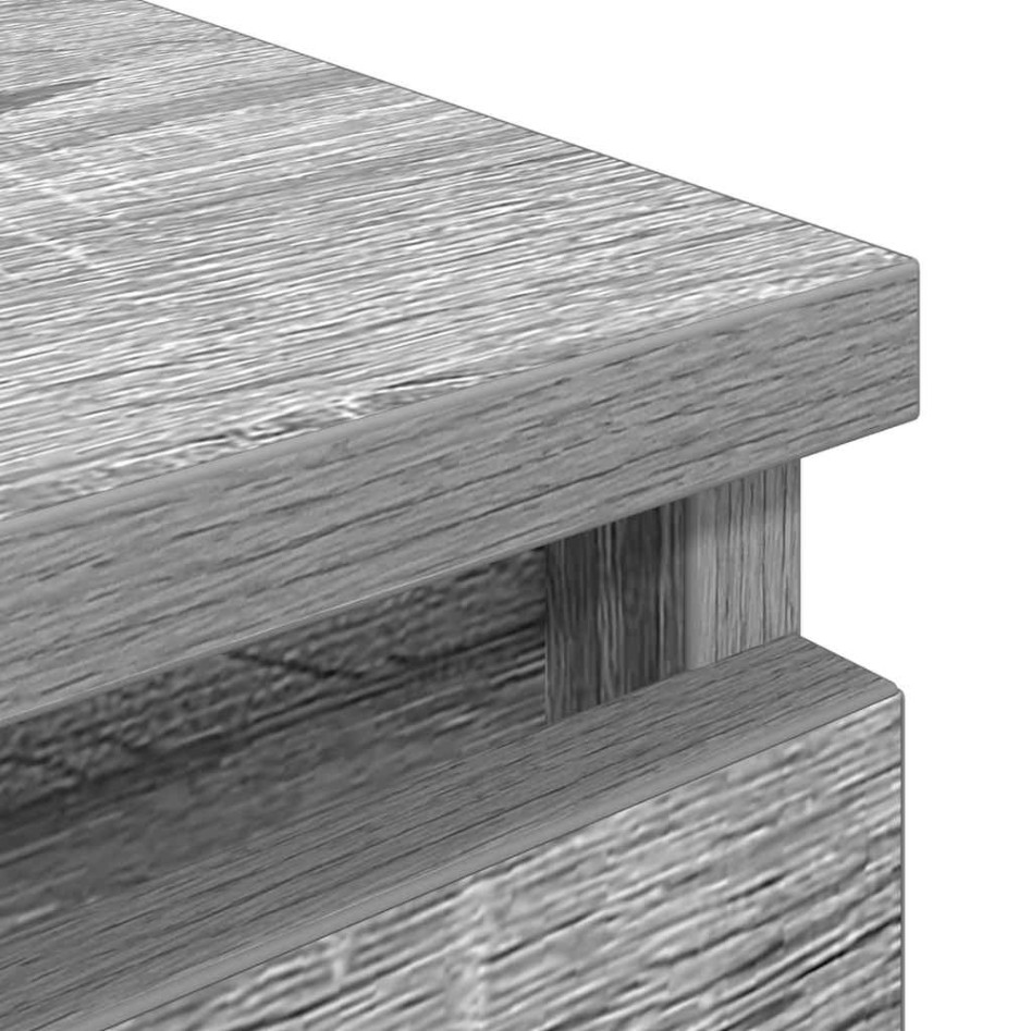 Mueble de TV madera contrachapada gris Sonoma 100x35x54