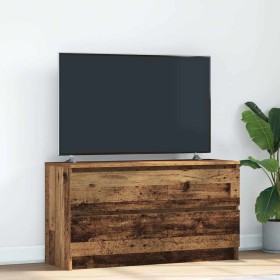 Mueble de TV de madera antigua 100x35x54 cm Madera