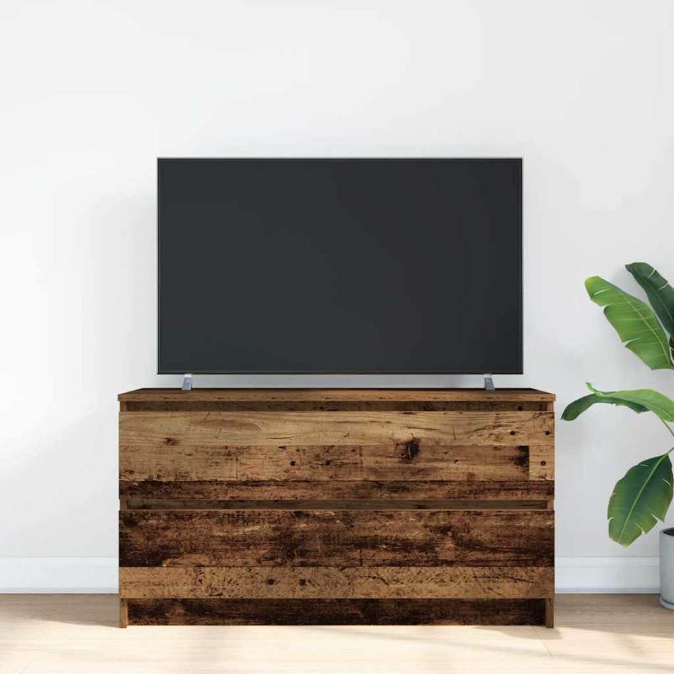 Mueble de TV de madera antigua 100x35x54 cm Madera