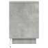 Mesitas de noche con luces LED 2 uds gris hormigón 38x34x50