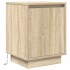 Mesillas de noche con luces LED 2 uds roble sonoma 38x34x50