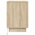 Mesillas de noche con luces LED 2 uds roble sonoma 38x34x50