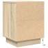 Mesillas de noche con luces LED 2 uds roble sonoma 38x34x50