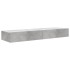 Mueble de TV con luces LED 2 uds gris hormigón 60x35x15,5
