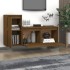 Muebles para TV 2 piezas madera maciza de pino marrón