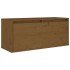 Muebles para TV 2 piezas madera maciza de pino marrón