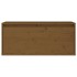 Muebles para TV 2 piezas madera maciza de pino marrón
