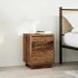 Mesillas de noche con luces LED 2 uds madera vieja 38x34x50