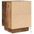 Mesillas de noche con luces LED 2 uds madera vieja 38x34x50