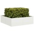 Jardinera acero blanco 100x100x30