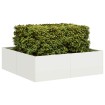 Jardinera acero blanco 100x100x30 cm
