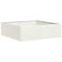 Jardinera acero blanco 100x100x30