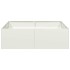 Jardinera acero blanco 100x100x30