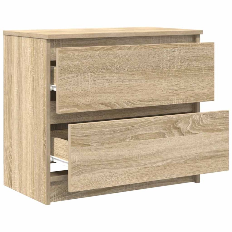 Mueble para TV madera contrachapada roble ahumado 60x35x54