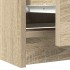 Mueble para TV madera contrachapada roble ahumado 60x35x54