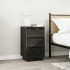 Mesilla de noche con luces LED negro38x34x65