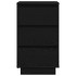 Mesilla de noche con luces LED negro38x34x65