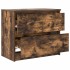Mueble de TV madera de ingeniería roble ahumado 60x35x54