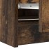 Mueble de TV madera de ingeniería roble ahumado 60x35x54