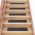 Alfombrillas escaleras autoadhesivas 30uds antracita 76x20