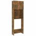 Armario de lavadora color roble ahumado 64x25,5x190