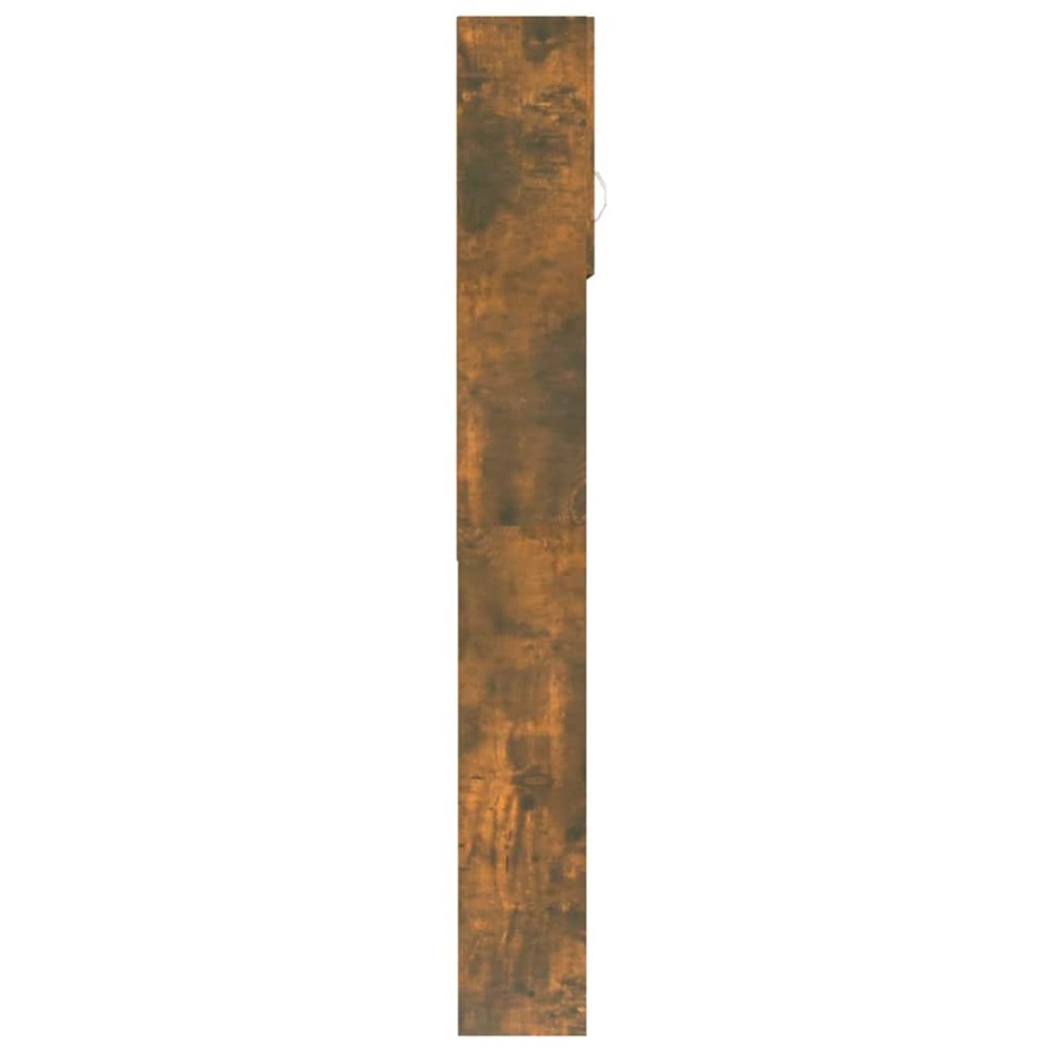 Armario de lavadora color roble ahumado 64x25,5x190