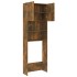 Armario de lavadora color roble ahumado 64x25,5x190