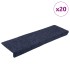 Alfombrilla autoadhesiva escalera 20 uds antracita 65x21x4