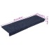 Alfombrilla autoadhesiva escalera 20 uds antracita 65x21x4