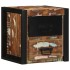 Mesilla de noche multicolor 40x35x40 cm madera maciza