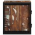 Mesilla de noche multicolor 40x35x40 cm madera maciza