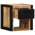 Mesita de noche madera maciza de mango 40x35x40