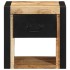 Mesita de noche madera maciza de mango 40x35x40