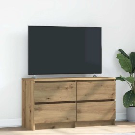 Mueble para TV madera de ingeniería roble artisan 100x35x54